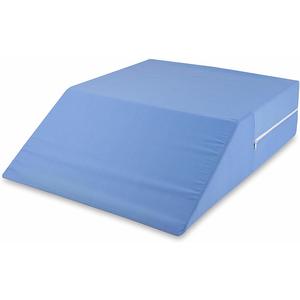 DMI Ortho - Almohada en cuña para elevar las piernas en la cama, azul, 6" x 20" x 24"