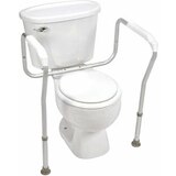 HealthSmart Germ-Free Adjustable Toilet Safety Arms Rails, thumbnail image 1 of 5