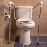 HealthSmart Germ-Free Adjustable Toilet Safety Arms Rails, thumbnail image 4 of 5