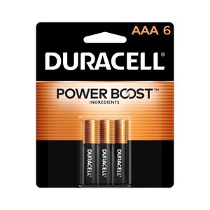 Duracell Coppertop AAA Alkaline Batteries, 6/Pack