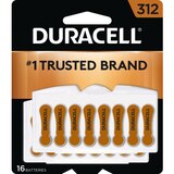 Duracell Hearing Aid Batteries Easytab, Size 312, thumbnail image 1 of 5