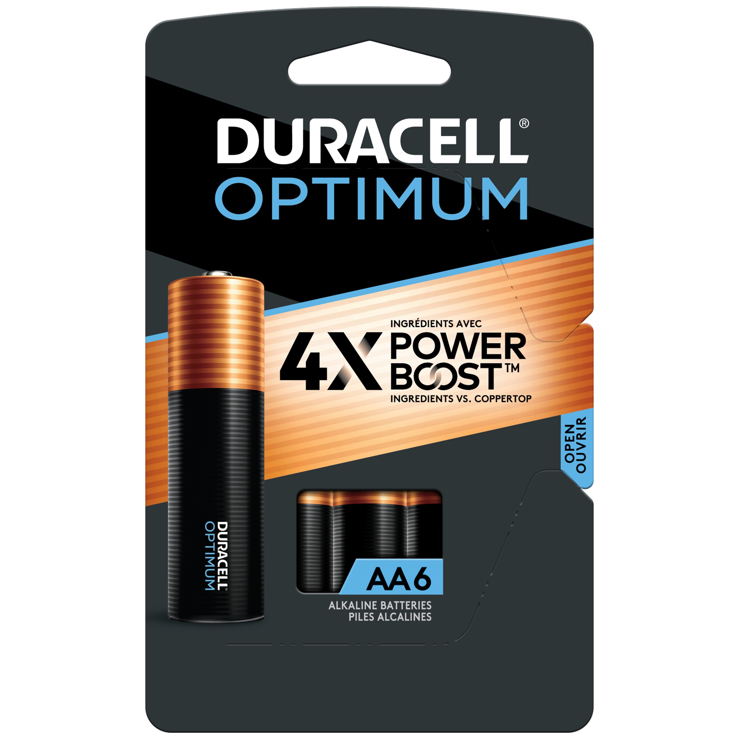 Duracell Optimum Alkaline Batteries, 1.5V AA, 6 Ct , CVS