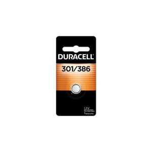 Duracell 301/386 Coin Button Battery