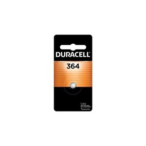 Duracell 364 Silver Oxide Button Battery, 1/PK