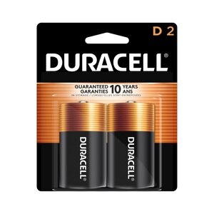 Duracell Coppertop D Alkaline Batteries