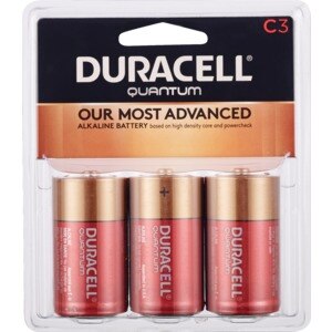 Duracell Quantum Duralock Hi-Density Core Alkaline C Batteries - 3 Ct , CVS