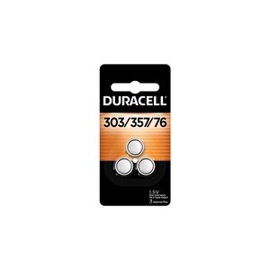 Duracell 303/357/76 Silver Oxide Battery, 3 Ct , CVS