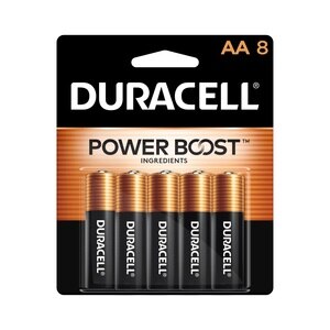Duracell Coppertop - Baterías alcalinas AA, 8/paquete