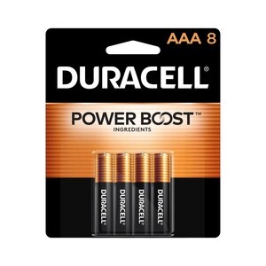 long lasting 8 count Duracell CopperTop C Alkaline Batteries with recloseable package all-purpose C battery for household and business 