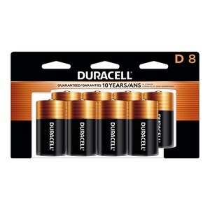 Duracell Coppertop D Alkaline Batteries