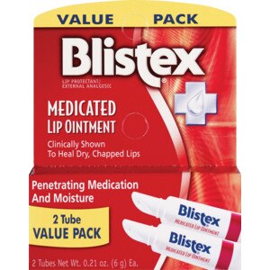 Blistex Medicated Lip Ointment, 2 Pack