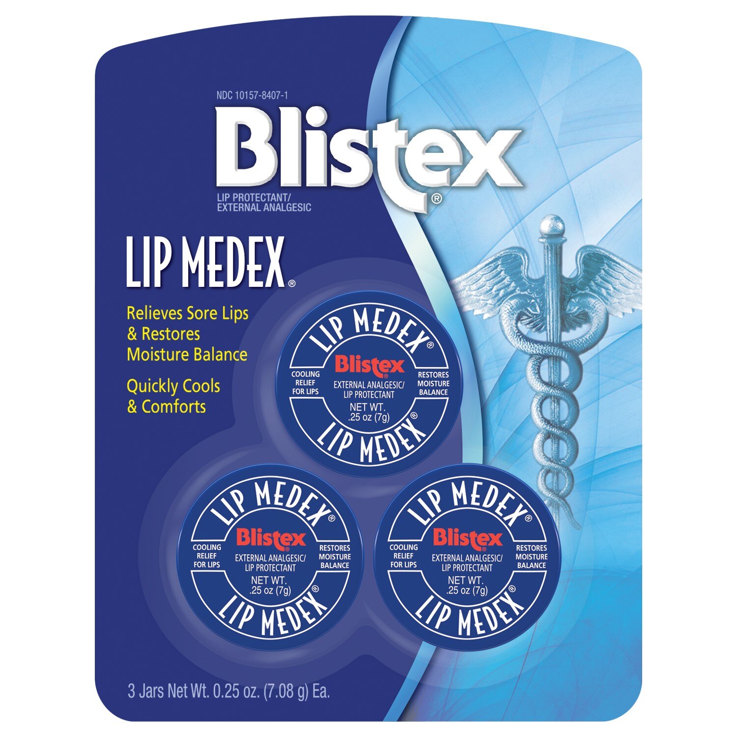 Blistex Lip Medex Lip Balm, 0.25, 3 Ct - 0.25 Oz , CVS