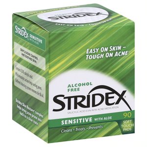 Stridex Sensitive Acne Pads - Alcohol Free, 90CT