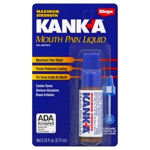 Kanka Kank-A Mouth Pain Liquid Oral Anesthetic, Maximum Strength, 0.33 Oz , CVS