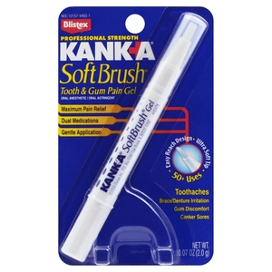 Kank A Soft Brush Tooth and Gum Pain Gel, Professional Strength, 0.07 OZ