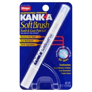 Kanka Kank-A Soft Brush Tooth And Gum Pain Gel, Oral Anesthetic, Professional Strength - 0.07 Oz , CVS