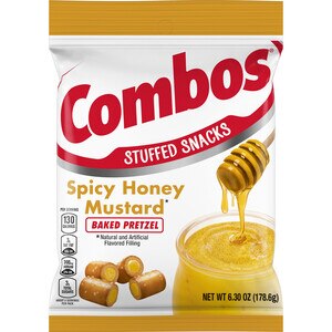  Combos Spicy Honey Mustard Pretzel Baked Snacks, 6.3 OZ 