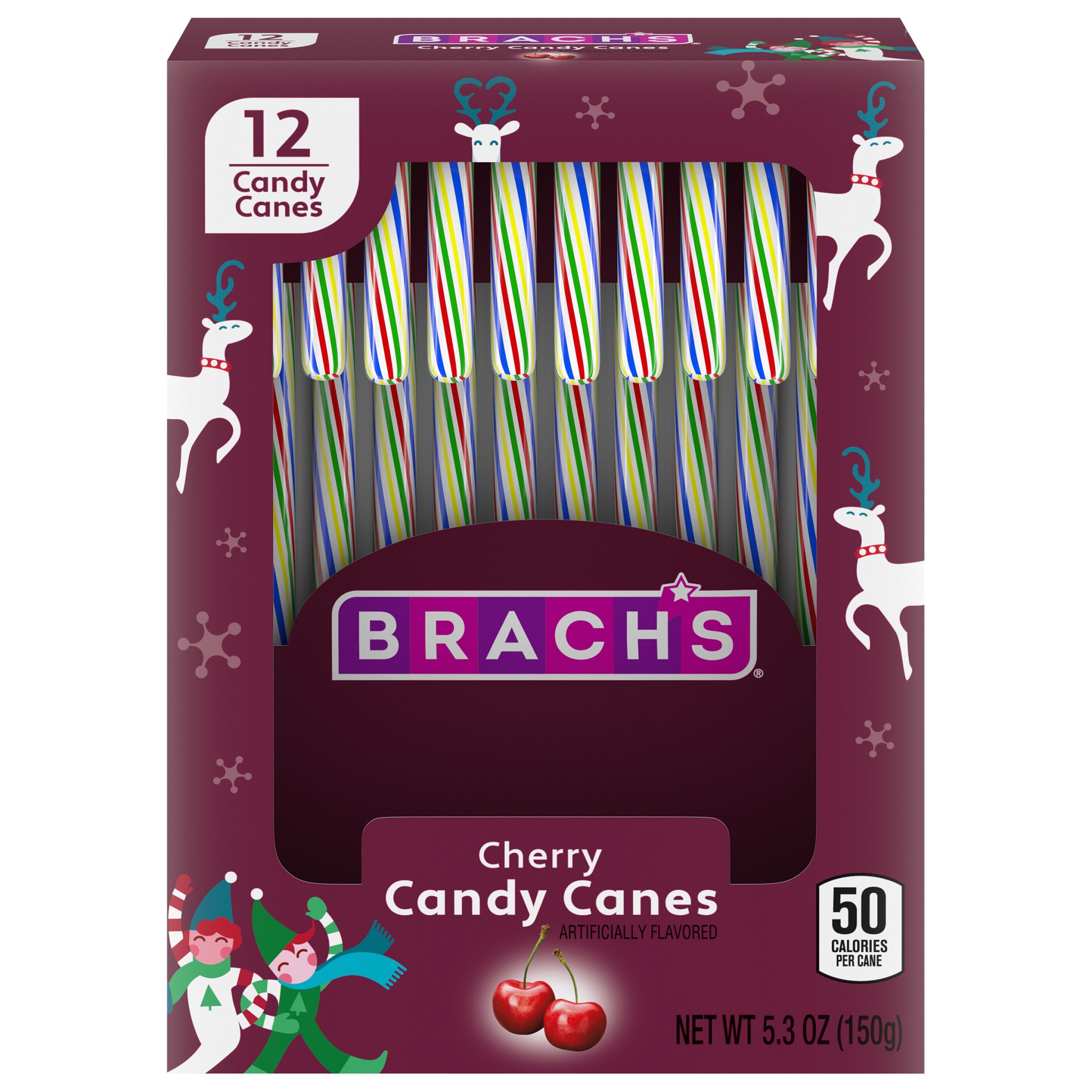 Brach's Bob's Cherry Candy Canes, 12 Ct, 5.3 Oz , CVS