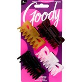 Goody Slideproof Medium Claw Clips, Assorted Colors, 4 CT, thumbnail image 1 of 2