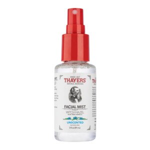 Thayers Trial Size Unscented Witch Hazel Facial Mist with Aloe Vera Toner, 3 OZ