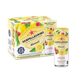 Sanpellegrino Momenti Lemon & Red Raspberry 11.15 fl oz. Cans (6 Count) 