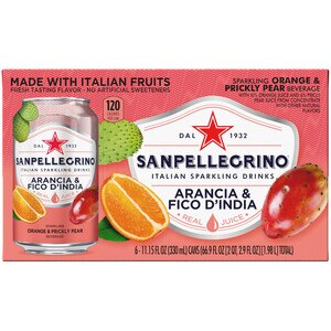 Sanpellegrino Sparkling Drinks, 11.15 OZ Cans, 6 CT