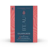 B'EAU Collagen Water, Strawberry Peach Flavored Water, 12 Fl Oz, 4 Pack, thumbnail image 2 of 9
