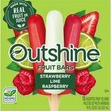Outshine Strawberry, Lime, and Raspberry Frozen Fruit Bars Variety Pack, 12 Count, thumbnail image 3 of 13