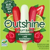 Outshine Strawberry, Lime, and Raspberry Frozen Fruit Bars Variety Pack, 12 Count, thumbnail image 3 of 13