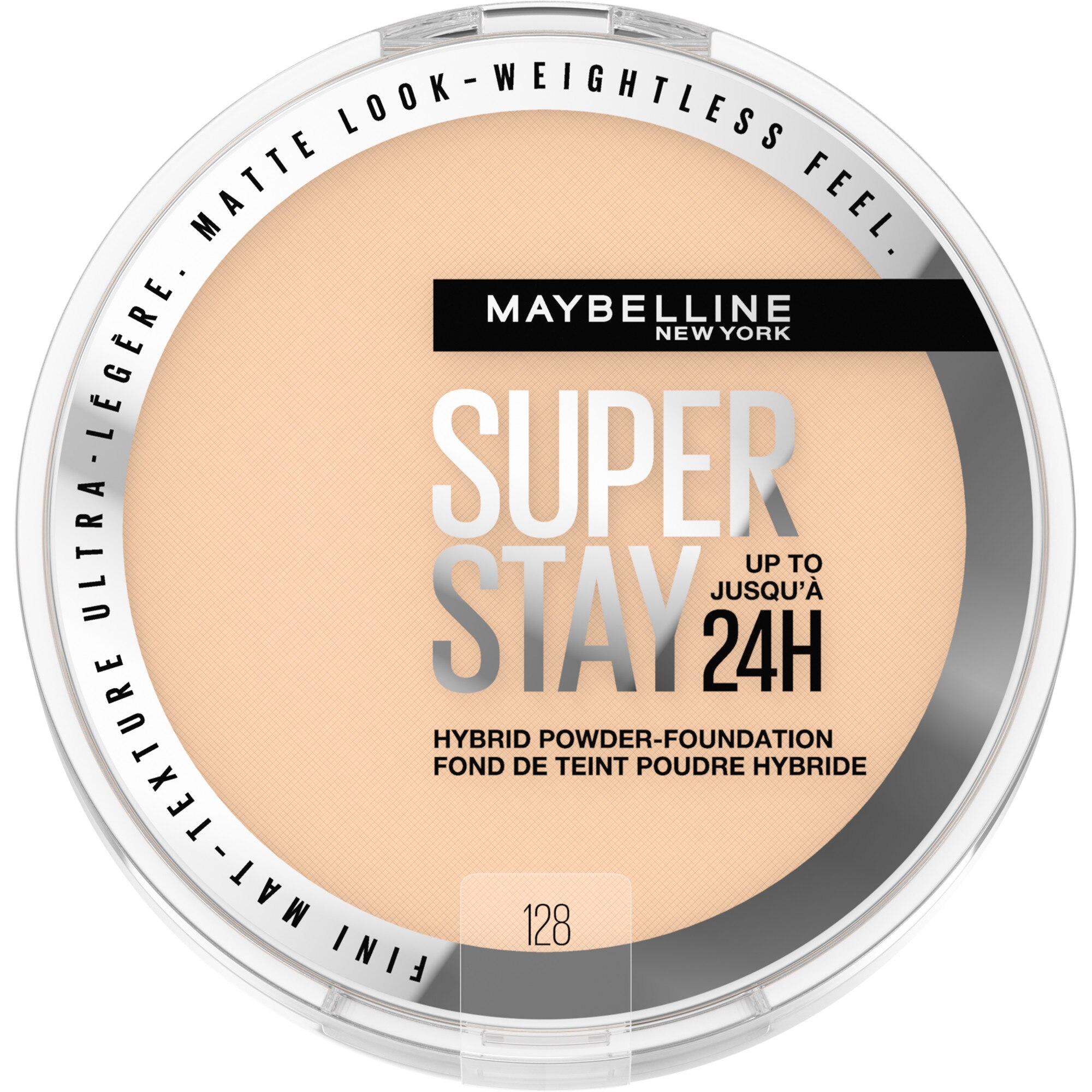 Maybelline New York Super Stay Up To 24HR Hybrid Powder-Foundation, 128, 0.21 Oz , CVS