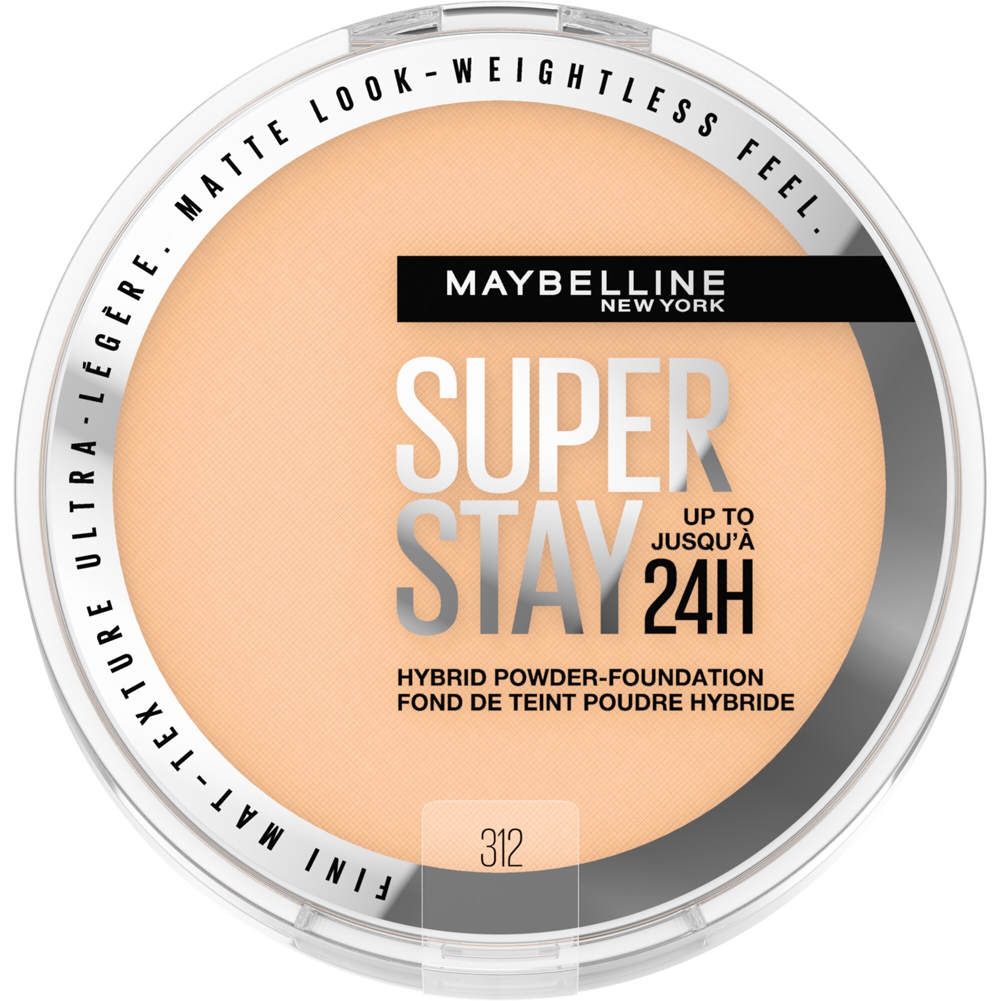 Maybelline New York Super Stay Up To 24HR Hybrid Powder-Foundation, 312, 0.21 Oz , CVS