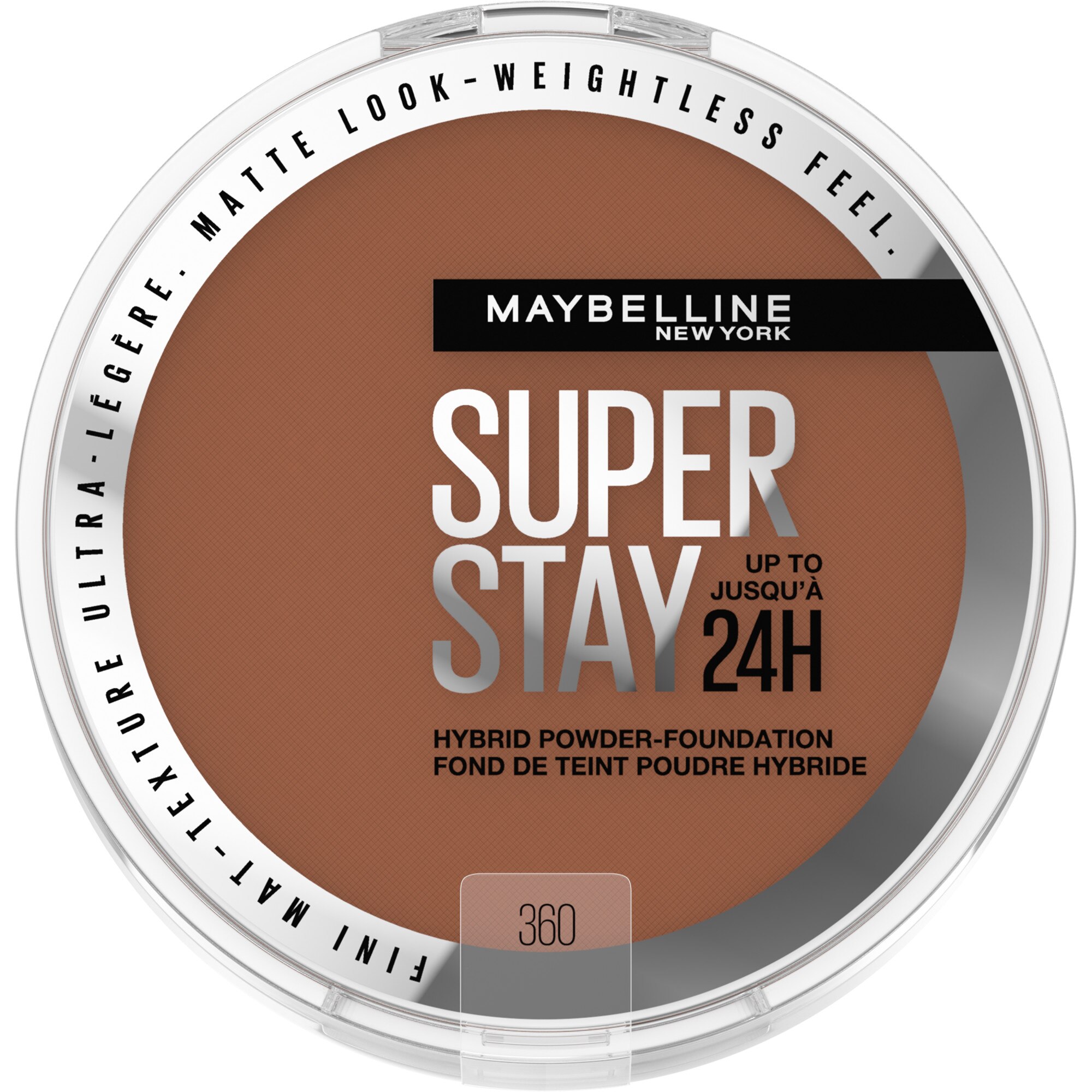 Maybelline New York Super Stay Up To 24HR Hybrid Powder-Foundation, 360, 0.21 Oz , CVS