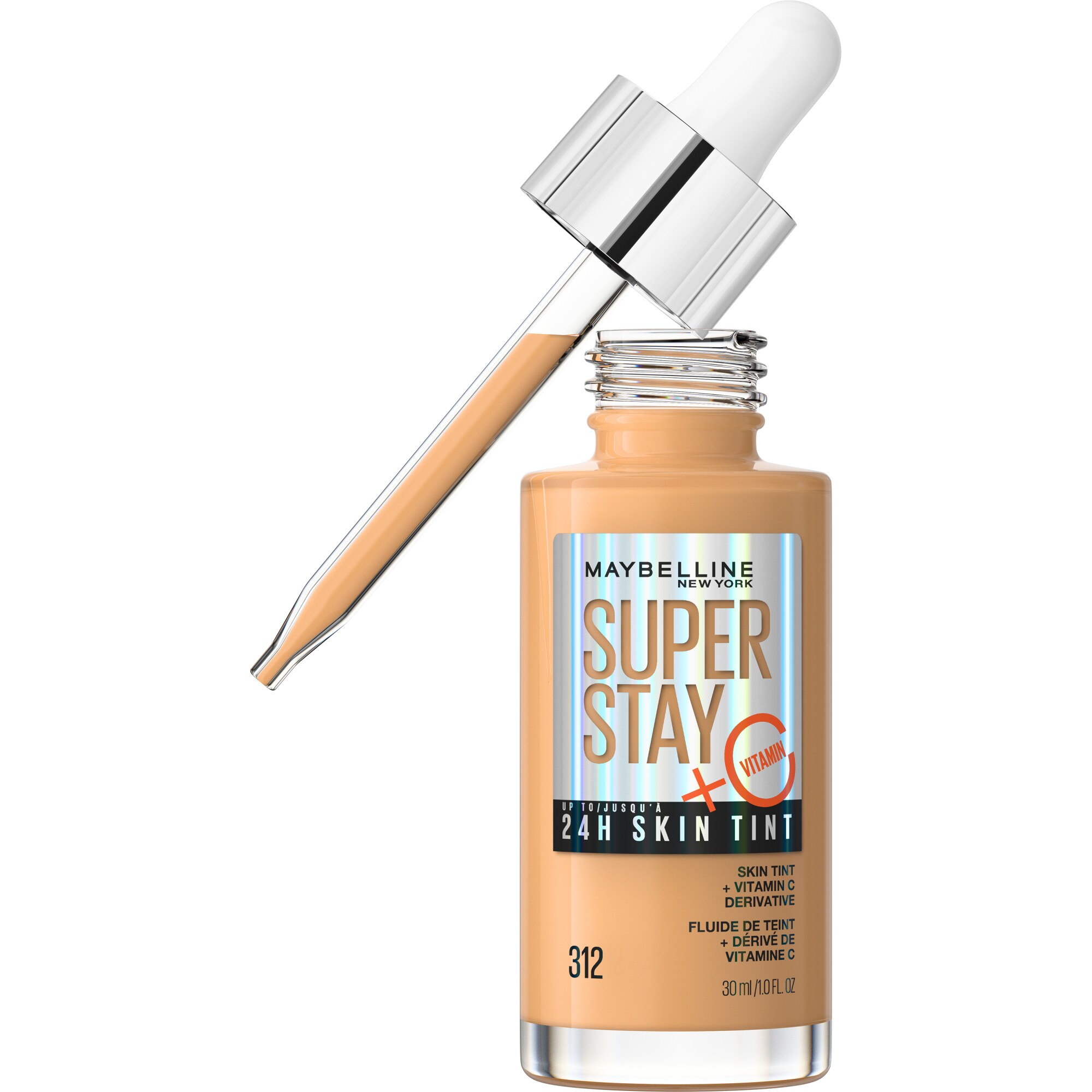 Maybelline New York Super Stay Up To 24HR Skin Tint With Vitamin C, 312, 1 Oz , CVS