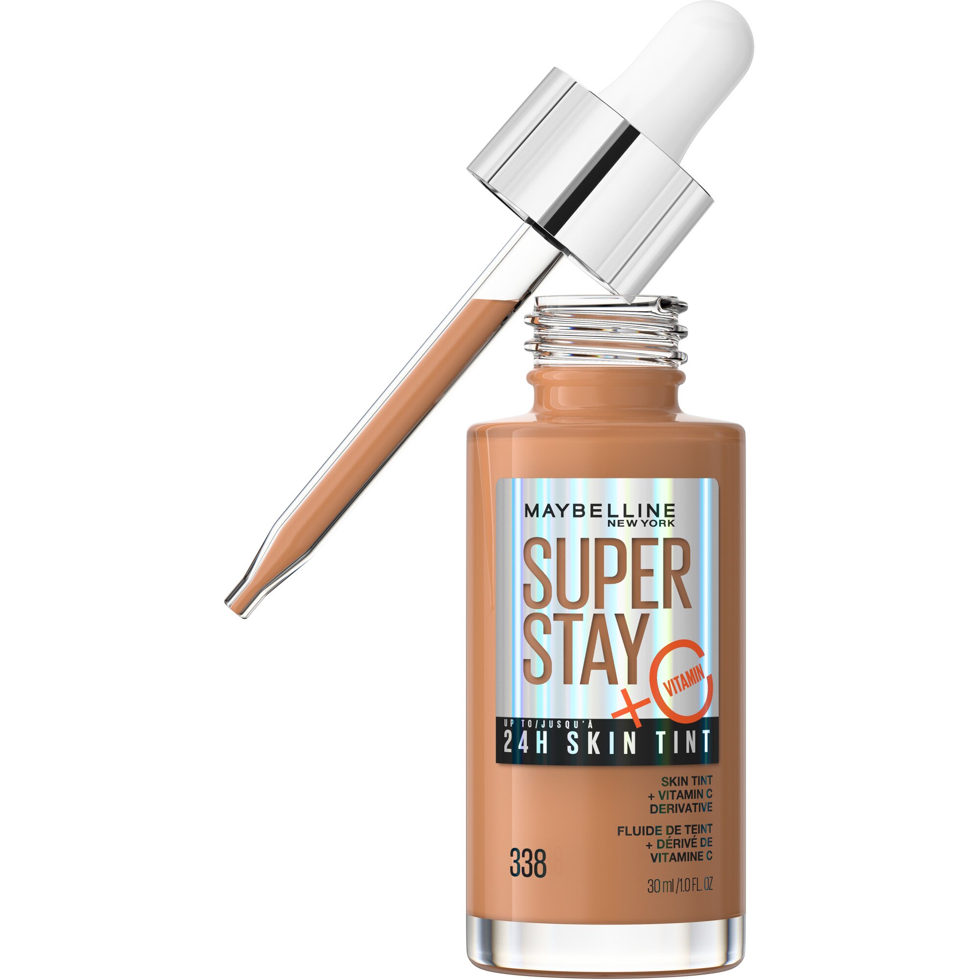 Maybelline New York Super Stay Up To 24HR Skin Tint With Vitamin C, 338, 1 Oz , CVS