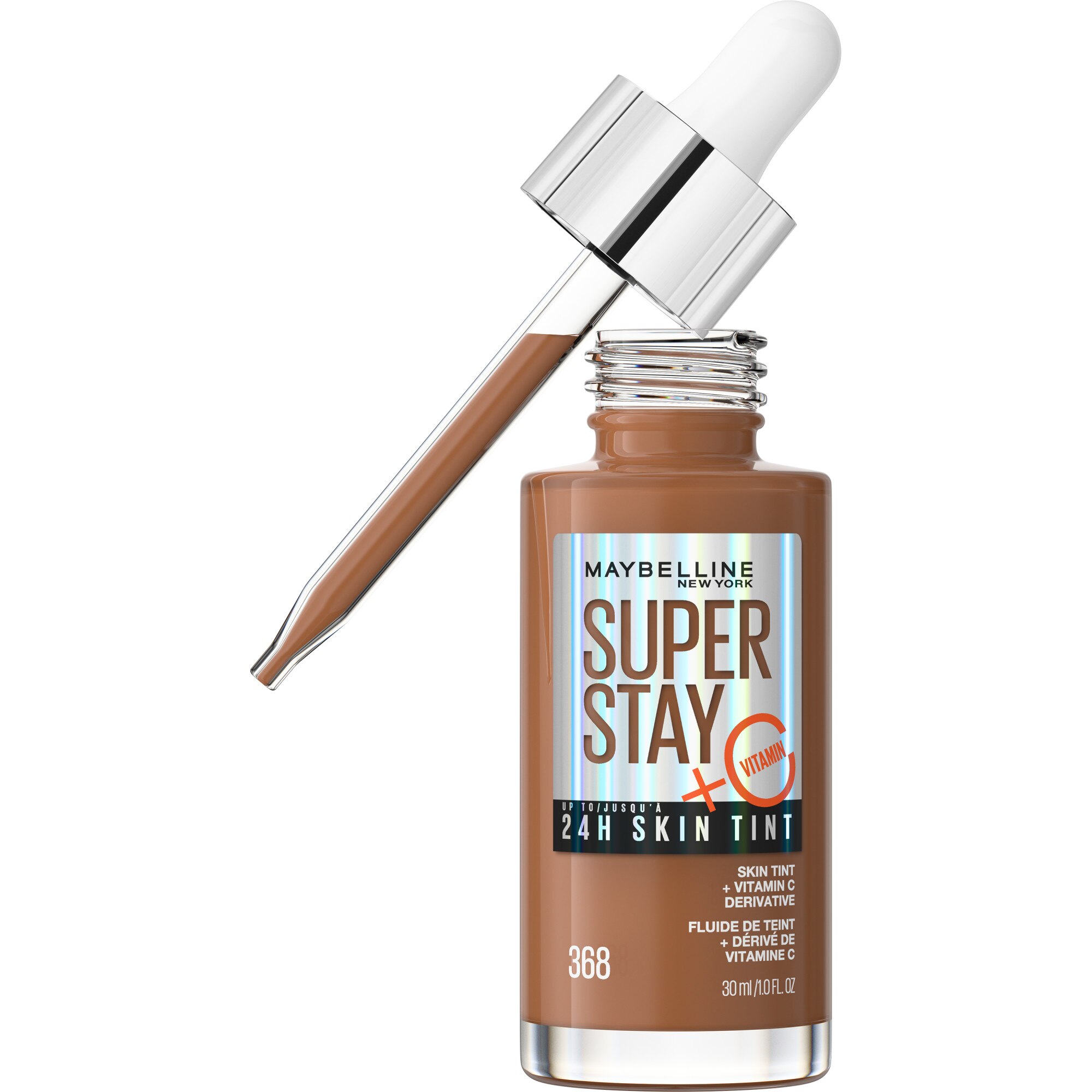 Maybelline New York Super Stay Up To 24HR Skin Tint With Vitamin C, 368, 1 Oz , CVS
