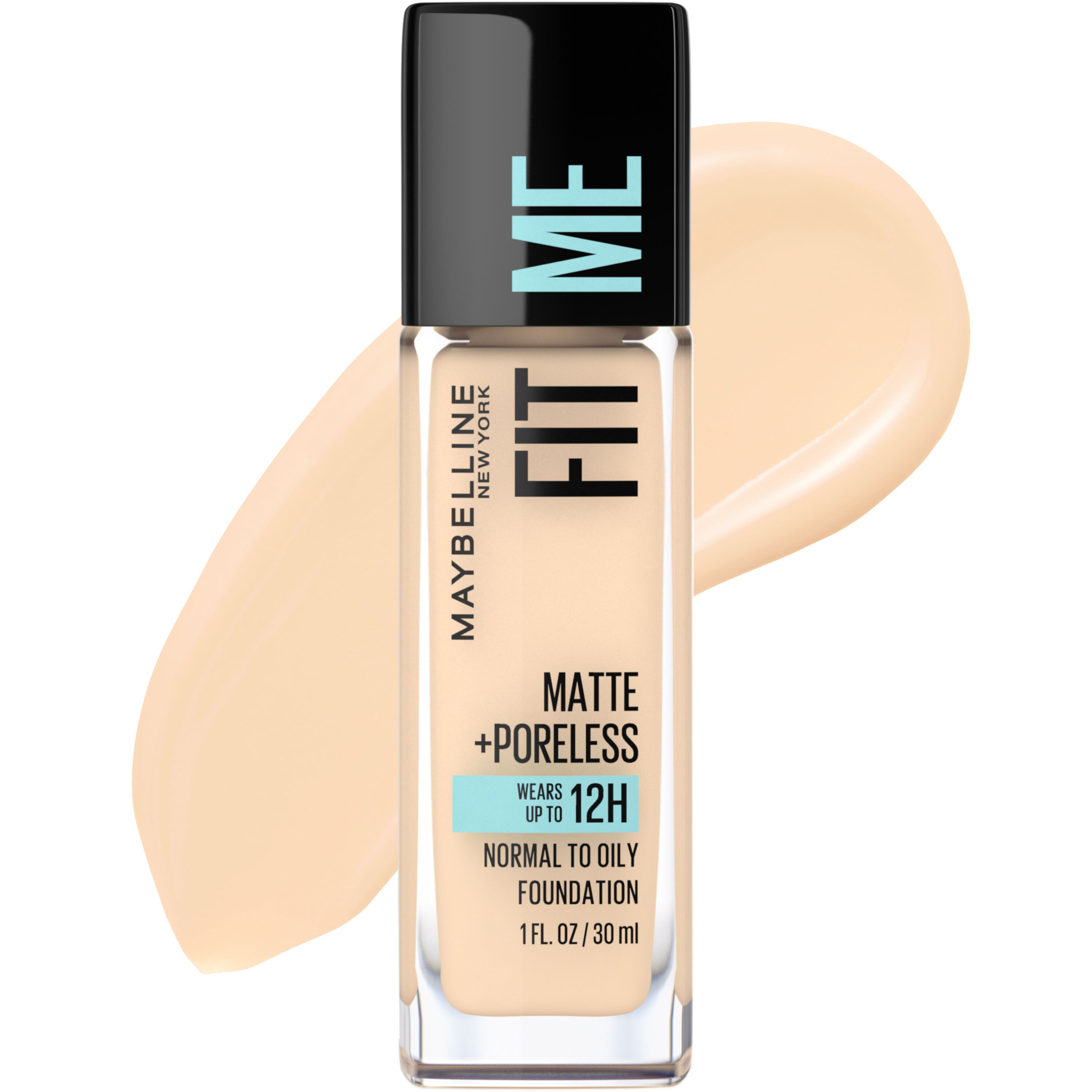 Maybelline New York Fit Me Matte + Poreless Liquid Foundation Makeup, Light Beige - 1 Oz , CVS
