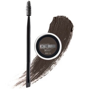 Maybelline New York TattooStudio Brow Pomade Long Lasting, Buildable, Eyebrow Makeup, Black Brown - 0.106 Oz , CVS