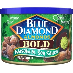 Blue Diamond Almonds Bold, Wasabi & Soy Sauce, 6 OZ (with ...