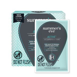Summer's Eve Active Cooling Feminine Cleansing Cloths, 14 CT