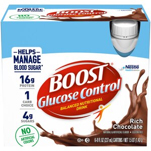 BOOST Glucose Control, Rich Chocolate, 6 Ct - 8 Oz , CVS