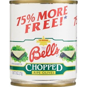 Bell's Chopped Ripe Olives - 7.6 Oz , CVS