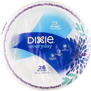 Dixie Everyday 10 1/16in Paper Plates - 26 Ct , CVS