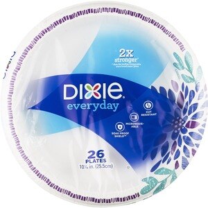  Dixie Everyday 10 1/16in Paper Plates 