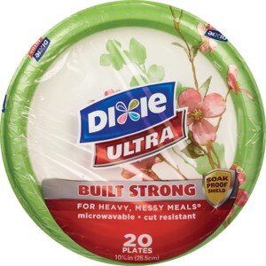 Dixie Ultra Built Strong 10 1/16in Paper Plates - 20 Ct , CVS