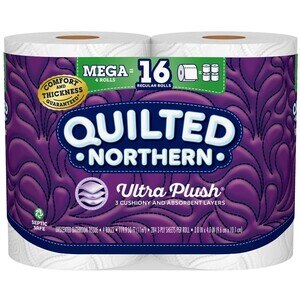 Quilted Northern Ultra Plush Bathroom Tissue, 4 Mega Rolls