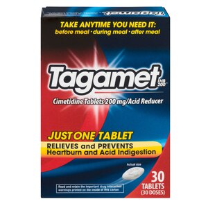  Tagamet HB 200 mg Cimetidine Acid Reducer and Heartburn Relief, 30 Count 