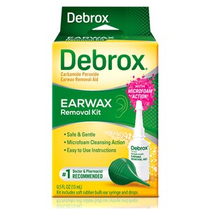 Debrox Earwax Removal Kit, 0.5 Fl Oz Ear Drops & Bulb Ear Syringe - 1 , CVS