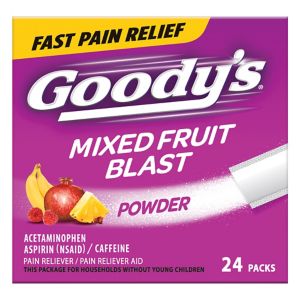 Goody's Extra Strength Headache Powders, Mixed Fruit Blast Flavor, 24 CT
