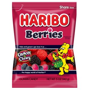 Haribo Berries Gummi Candy, 5 OZ