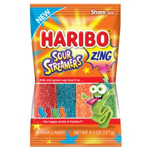 Haribo Z NGS Streamers Sour Gummi Candy, 4.5 oz | CVS